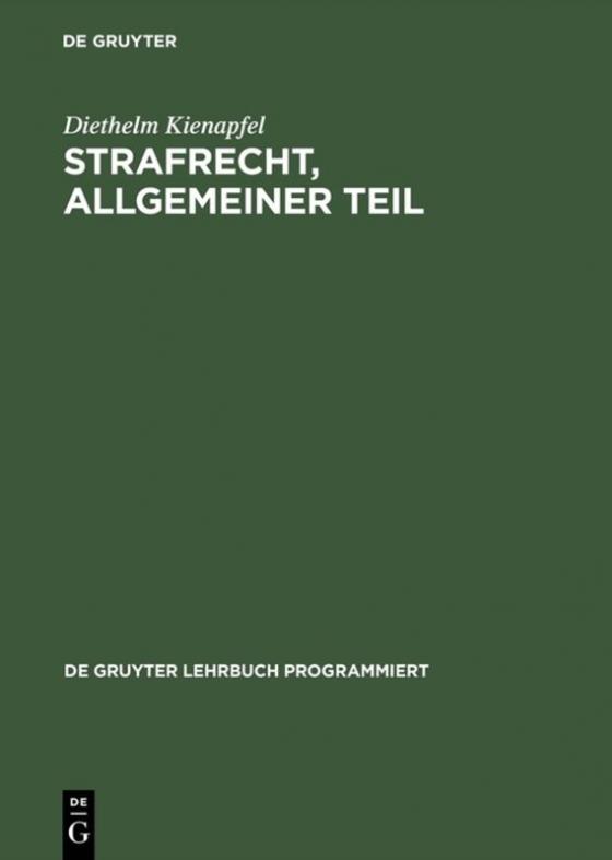 Cover-Bild Strafrecht, Allgemeiner Teil