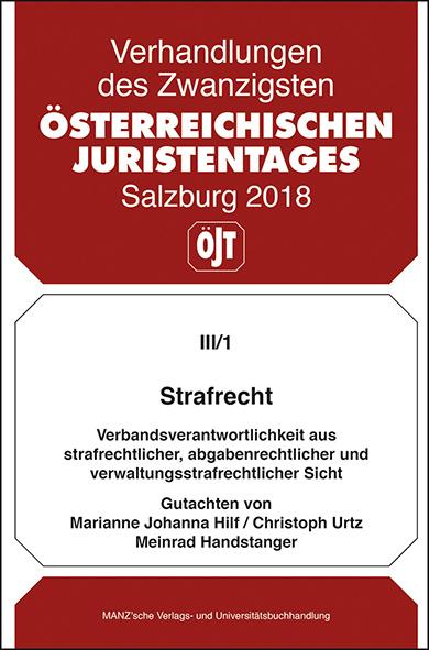 Cover-Bild Strafrecht Verbandsverantwortlichkeit Gutachten