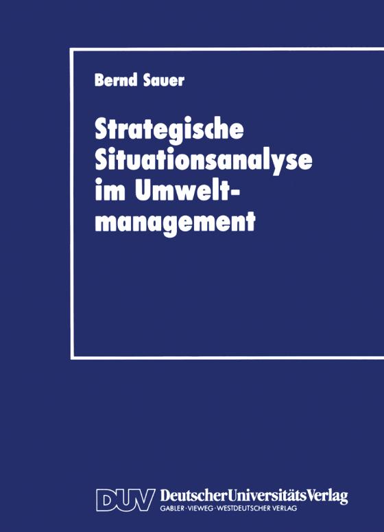 Cover-Bild Stragegische Situationsanalyse im Umweltmanagement