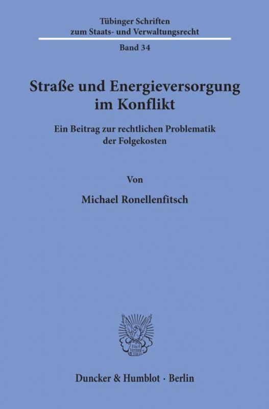 Cover-Bild Straße und Energieversorgung im Konflikt.