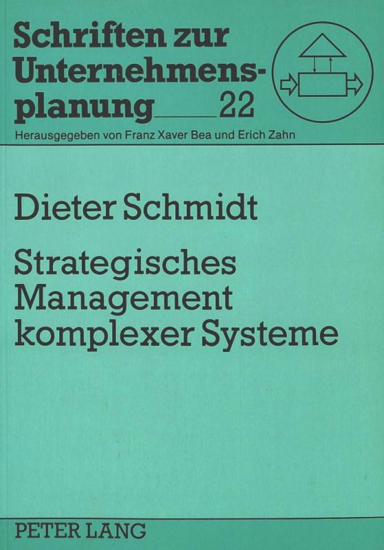 Cover-Bild Strategisches Management komplexer Systeme