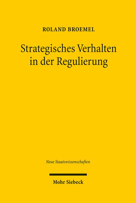 Cover-Bild Strategisches Verhalten in der Regulierung