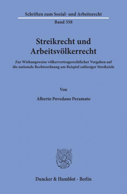 Cover-Bild Streikrecht und Arbeitsvölkerrecht.