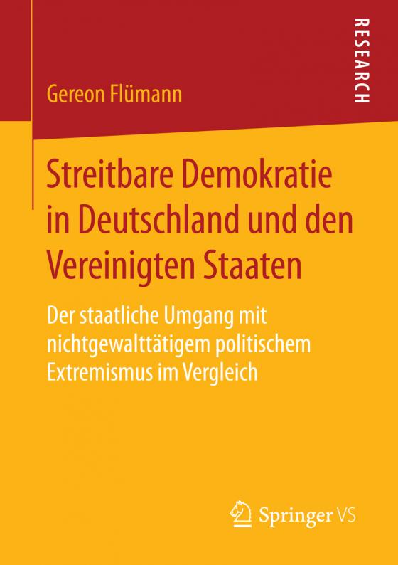 Cover-Bild Streitbare Demokratie in Deutschland und den Vereinigten Staaten