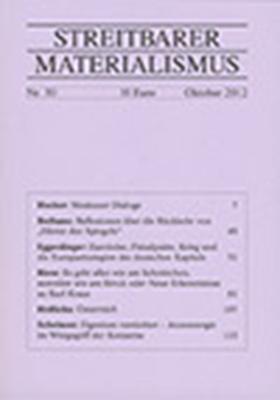 Cover-Bild Streitbarer Materialismus Nummer 30