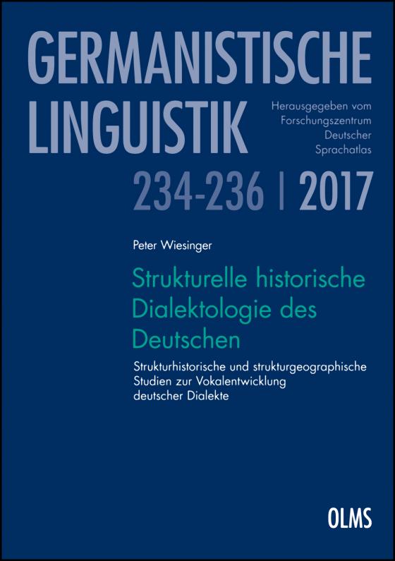 Cover-Bild Strukturelle historische Dialektologie des Deutschen