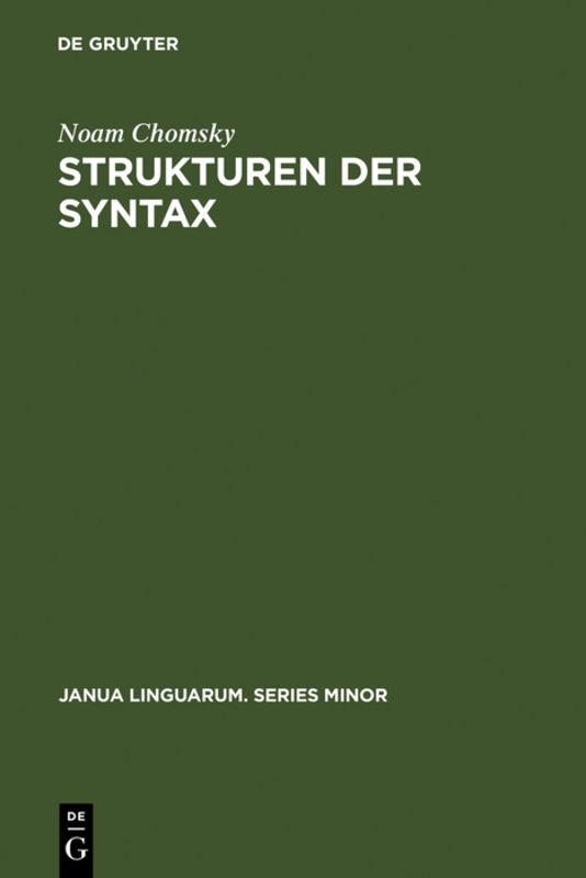 Cover-Bild Strukturen der Syntax