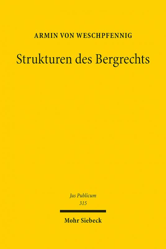 Cover-Bild Strukturen des Bergrechts