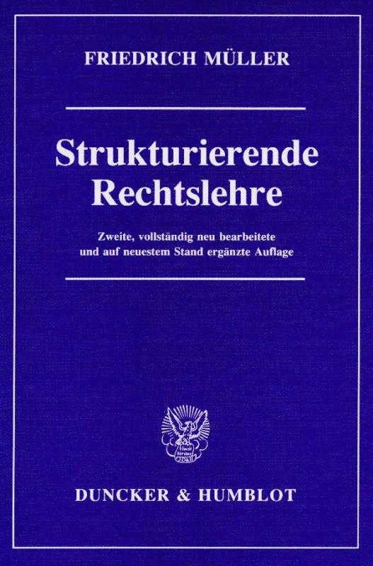 Cover-Bild Strukturierende Rechtslehre.