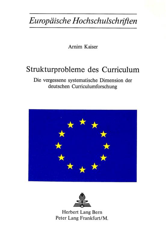 Cover-Bild Strukturprobleme des Curriculum