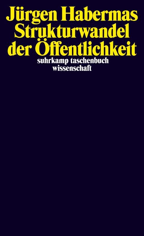 Cover-Bild Strukturwandel der Öffentlichkeit