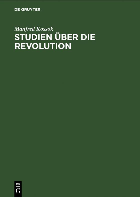 Cover-Bild Studien über die Revolution