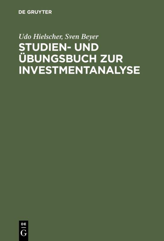 Cover-Bild Studien- und Übungsbuch zur Investmentanalyse