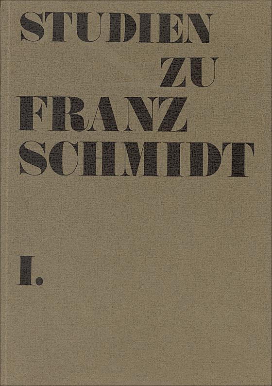 Cover-Bild Studien zu Franz Schmidt