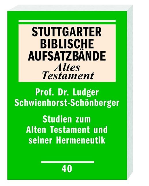 Cover-Bild Studien zum Alten Testament und seiner Hermeneutik