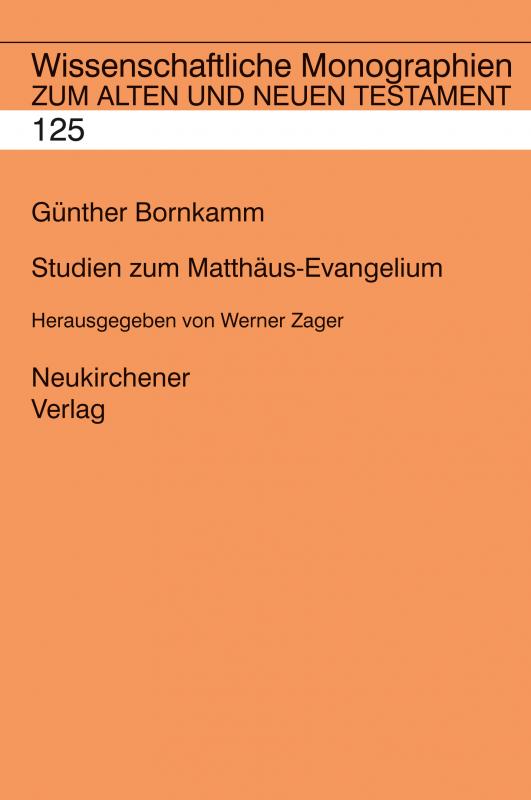 Cover-Bild Studien zum Matthäus-Evangelium
