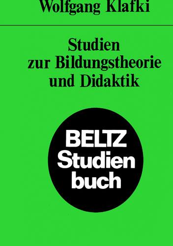 Cover-Bild Studien zur Bildungstheorie und Didaktik