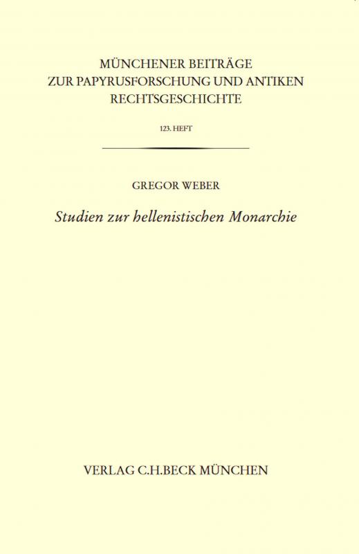 Cover-Bild Studien zur hellenistischen Monarchie