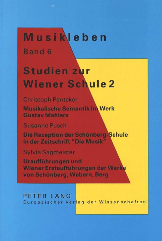 Cover-Bild Studien zur Wiener Schule 2