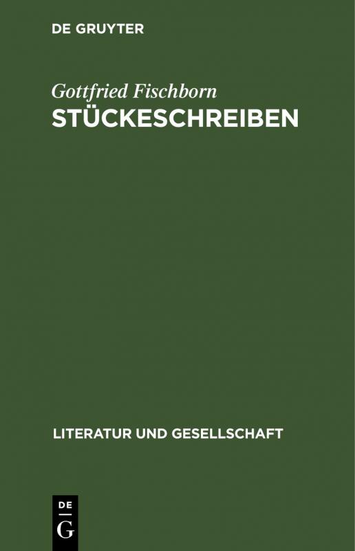 Cover-Bild Stückeschreiben