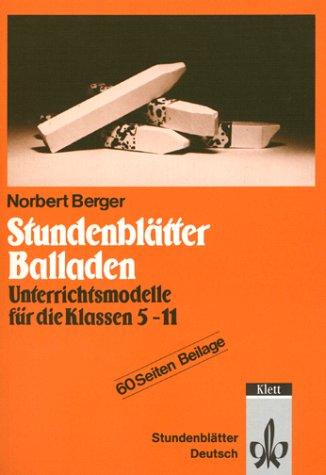 Cover-Bild Stundenblätter Balladen