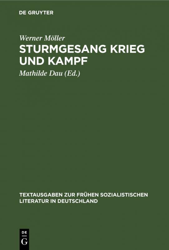 Cover-Bild Sturmgesang Krieg und Kampf