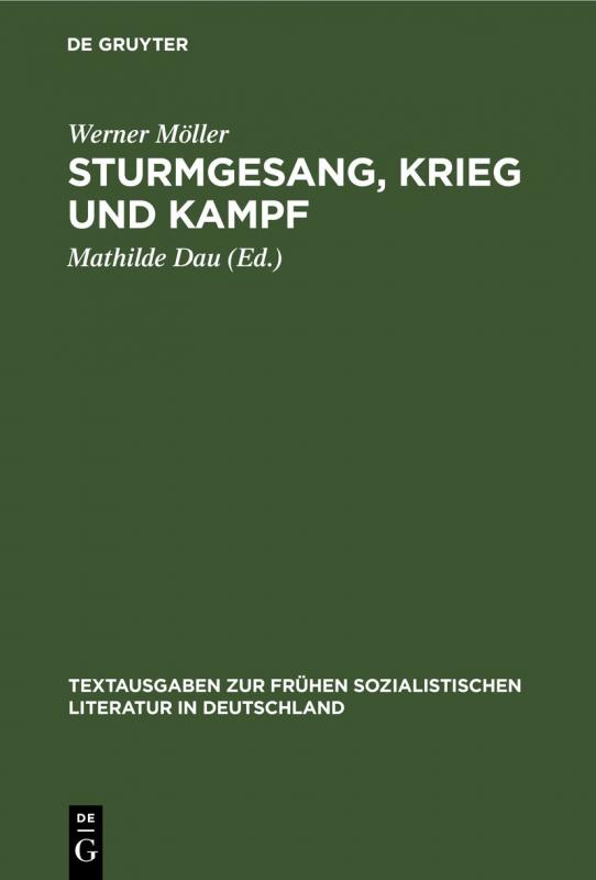 Cover-Bild Sturmgesang, Krieg und Kampf