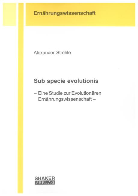 Cover-Bild Sub specie evolutionis