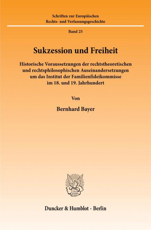 Cover-Bild Sukzession und Freiheit.