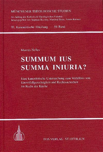 Cover-Bild Summum ius Summa Iniuria?