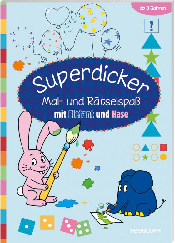 Cover-Bild Superdicker Mal-und Rätselspaß mit ELEFANT und HASE