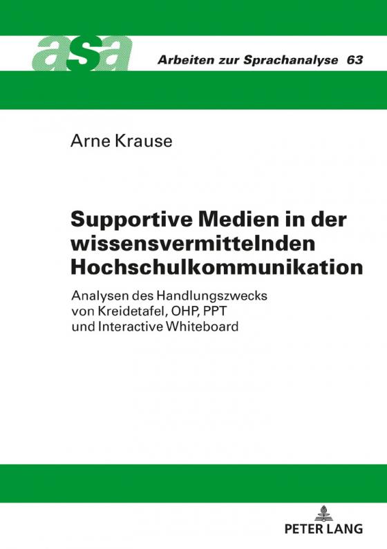 Cover-Bild Supportive Medien in der wissensvermittelnden Hochschulkommunikation