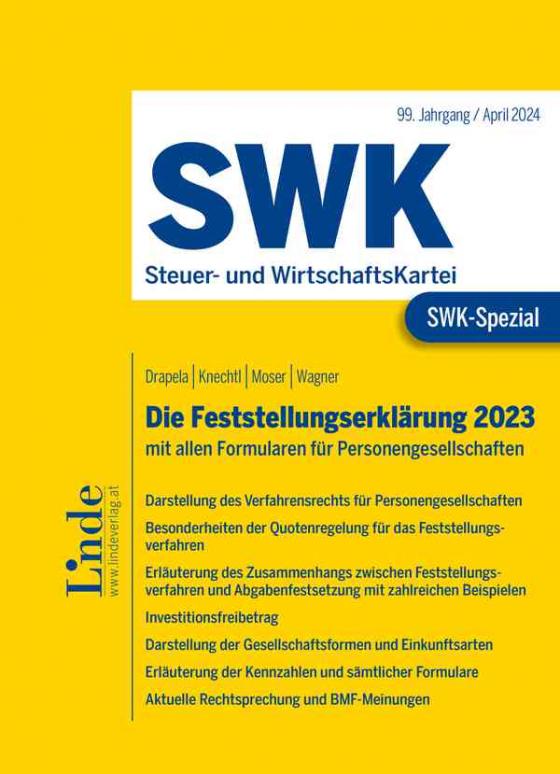 Cover-Bild SWK-Spezial Die Feststellungserklärung 2023