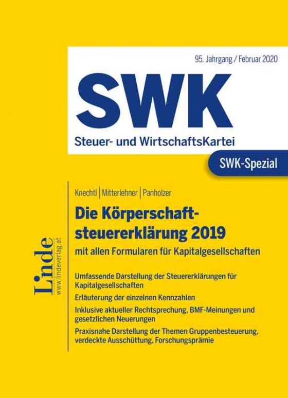 Cover-Bild SWK-Spezial Die Körperschaftsteuererklärung 2019