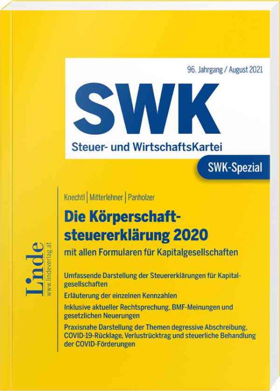 Cover-Bild SWK-Spezial Die Körperschaftsteuererklärung 2020