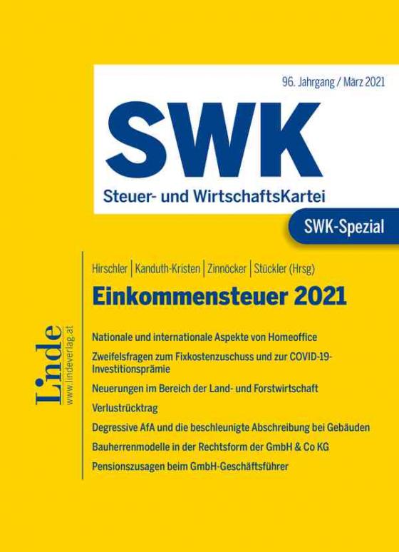 Cover-Bild SWK-Spezial Einkommensteuer 2021