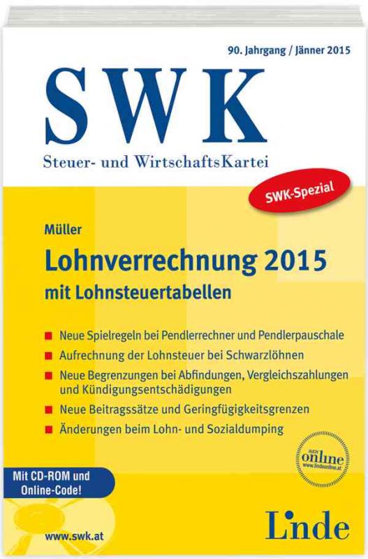 Cover-Bild SWK-Spezial Lohnverrechnung 2015
