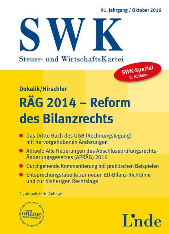 Cover-Bild SWK-Spezial RÄG 2014 - Reform des Bilanzrechts