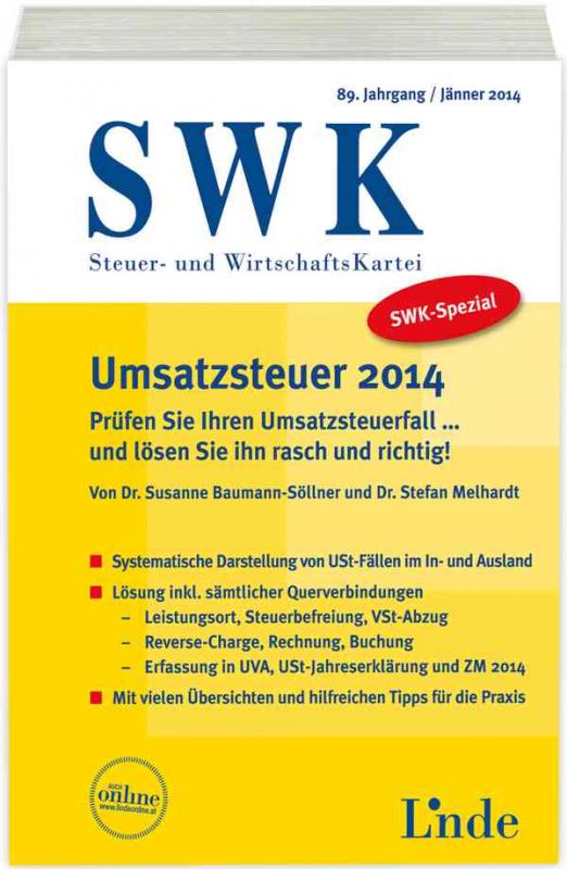 Cover-Bild SWK-Spezial Umsatzsteuer 2014