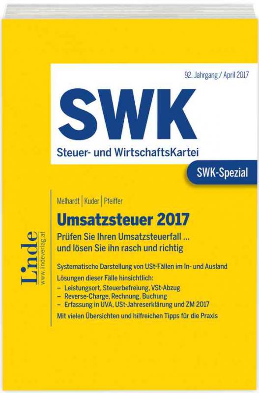 Cover-Bild SWK-Spezial Umsatzsteuer 2017