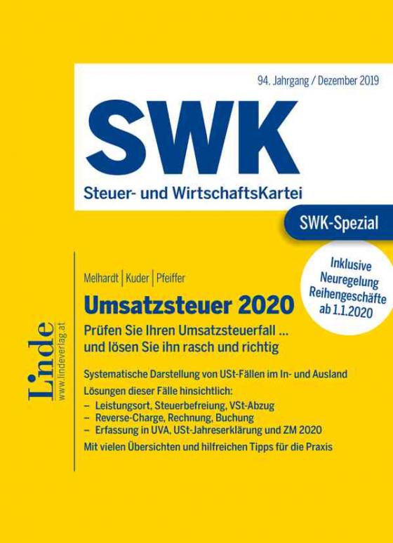 Cover-Bild SWK-Spezial Umsatzsteuer 2020