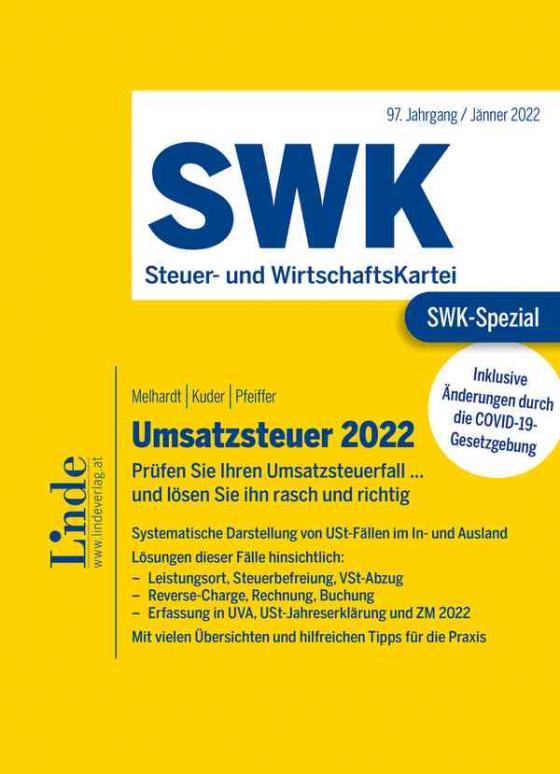 Cover-Bild SWK-Spezial Umsatzsteuer 2022