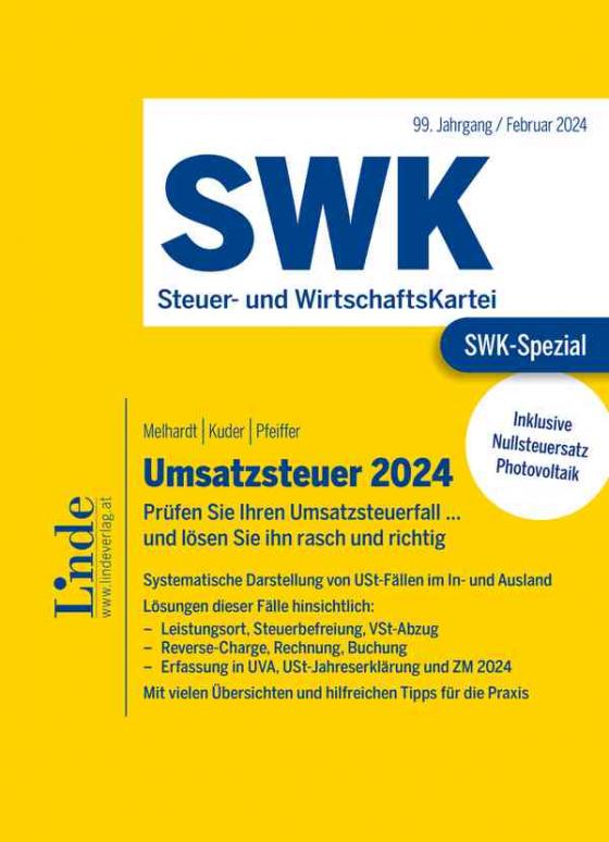 Cover-Bild SWK-Spezial Umsatzsteuer 2024