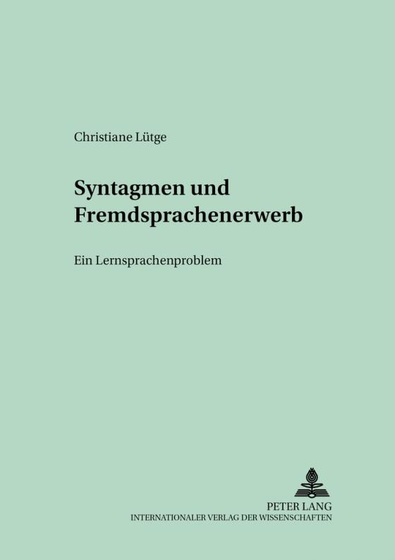 Cover-Bild Syntagmen und Fremdsprachenerwerb