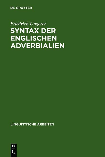 Cover-Bild Syntax der englischen Adverbialien