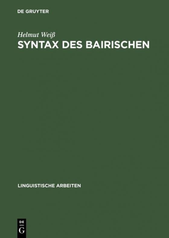 Cover-Bild Syntax des Bairischen