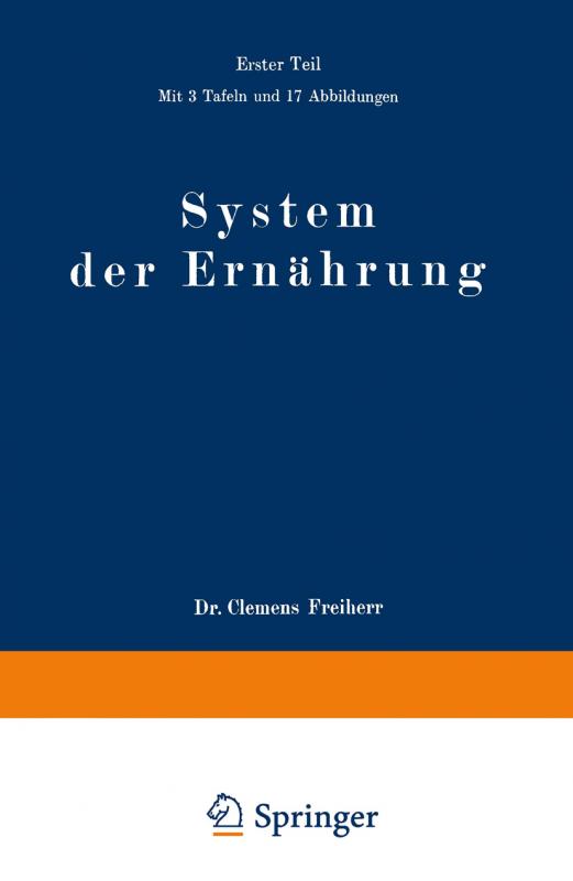 Cover-Bild System der Ernährung