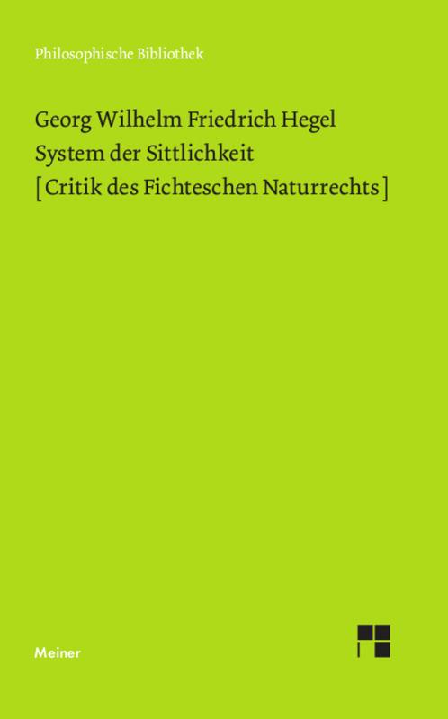 Cover-Bild System der Sittlichkeit