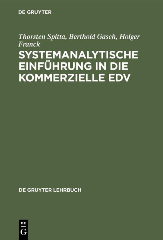 Cover-Bild Systemanalytische Einführung in die kommerzielle EDV