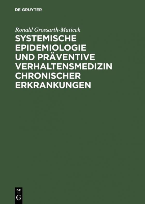 Cover-Bild Systemische Epidemiologie und präventive Verhaltensmedizin chronischer Erkrankungen